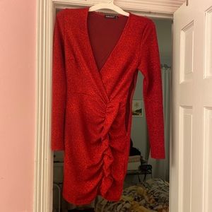 Red sparkly Christmas dress size small